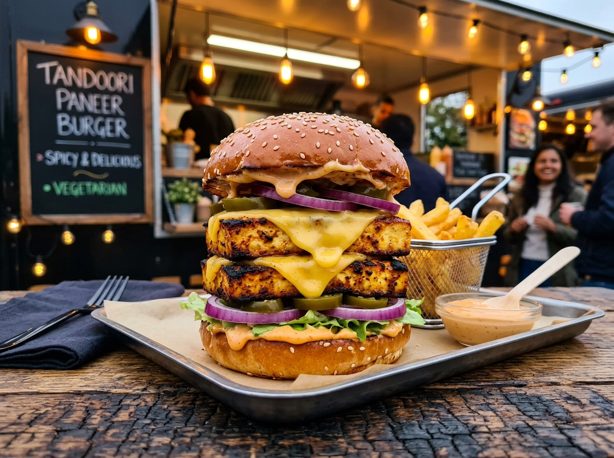Double Decker Paneer Burger